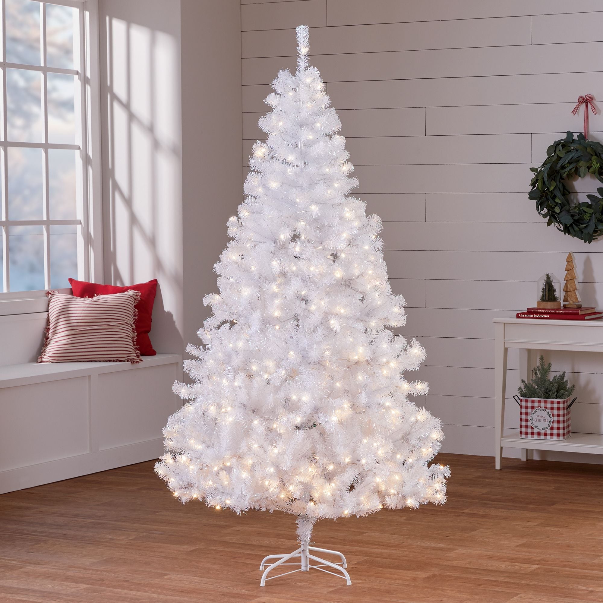 ✳︎new arrival✳︎christmastreeクリスマスツリー③white 6.5ft White Christmas Tree | Stoneberry