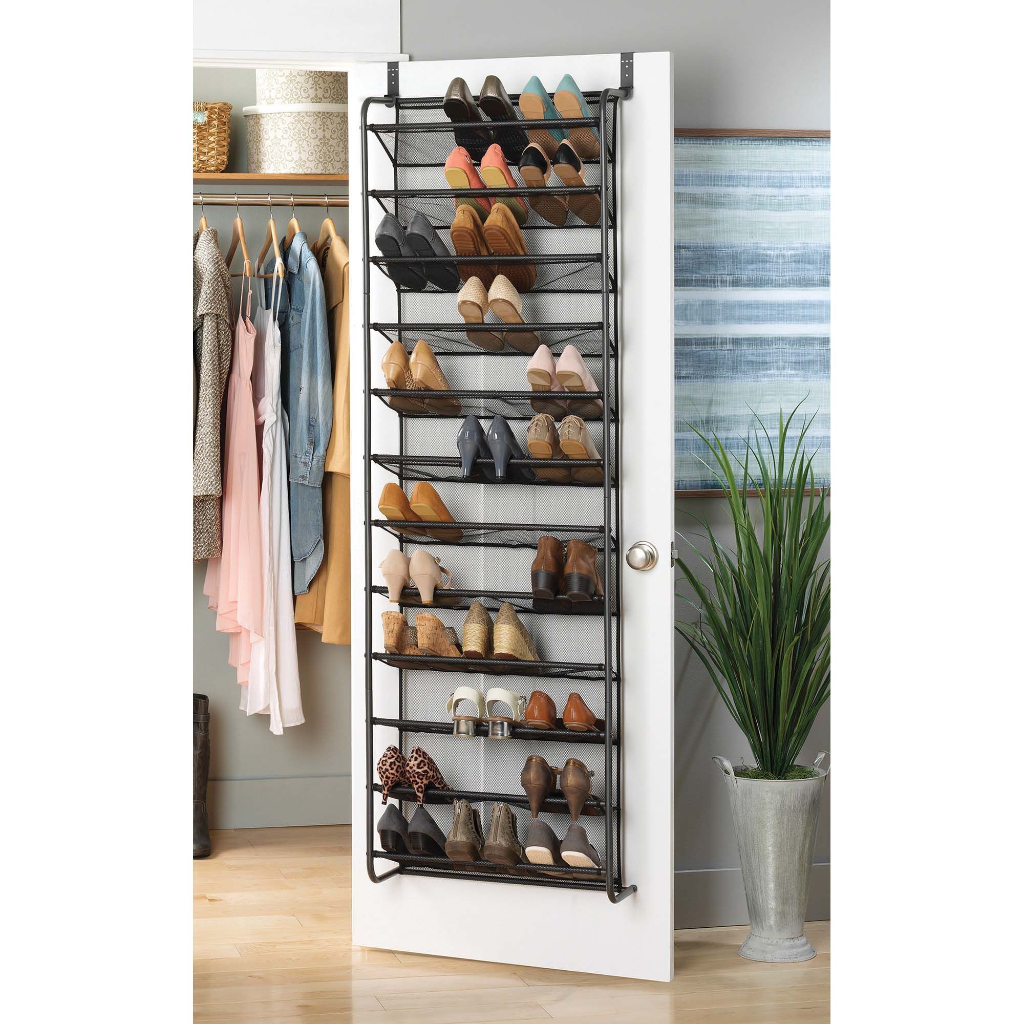 Whitmor 36-Pair Over-The-Door Shoe Rack - Thumbnail 3