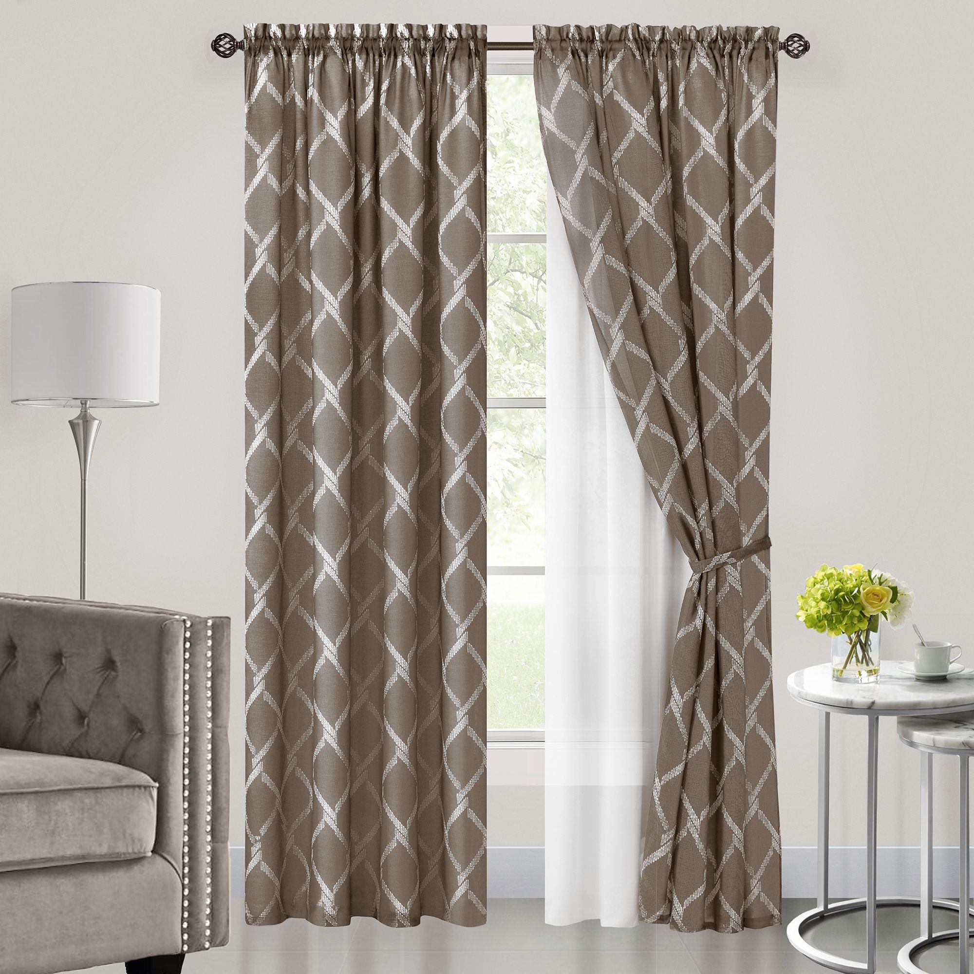 Achim Bombay Window Curtain Panel - Thumbnail 3