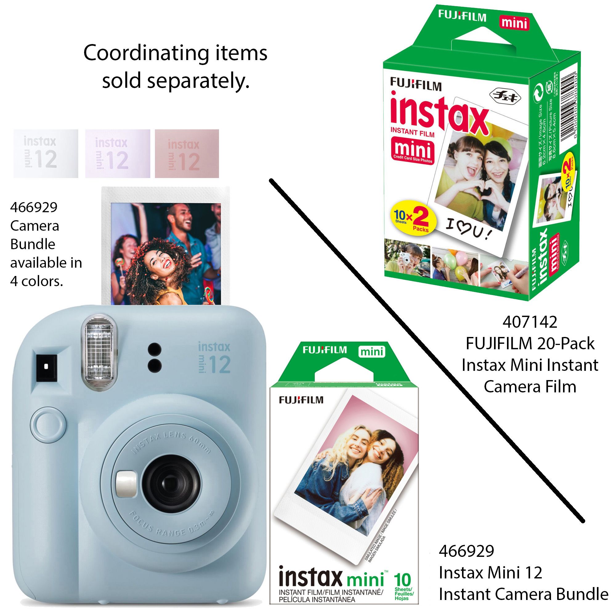 FUJIFILM 20-Pack Instax Mini Instant Camera Film | Stoneberry