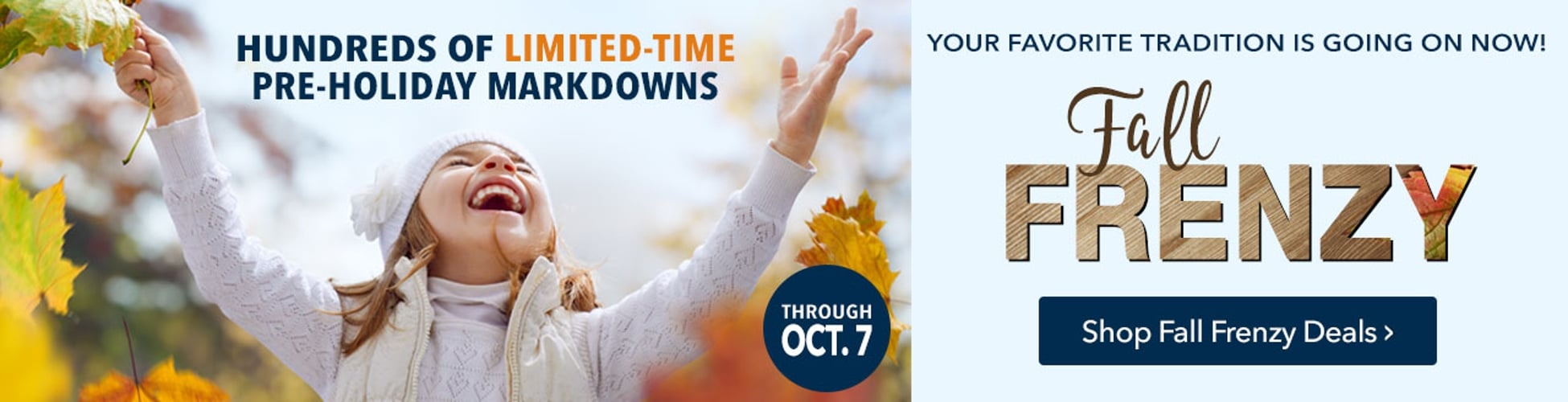 Shop Limited-Time Fall Frenzy Deals