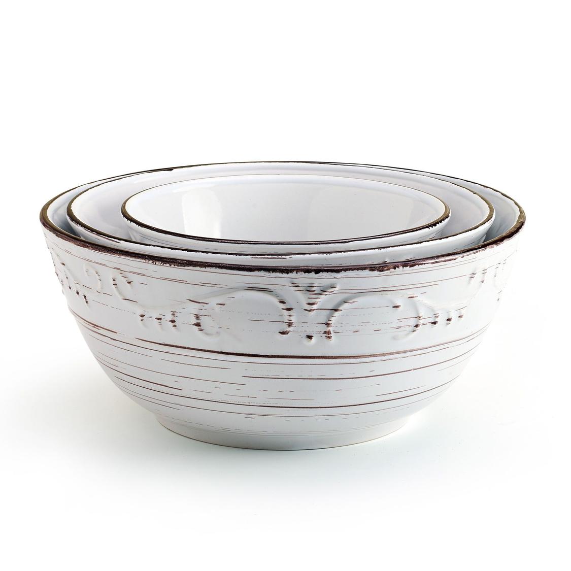 Pfaltzgraff Trellis 3-Piece Serving Bowl Set Stoneberry