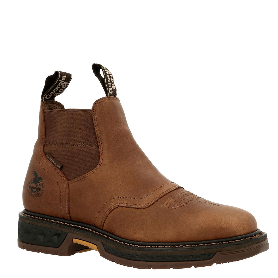 Georgia Boot Carbo-Tec LT Chelsea Square Toe (Men's) Stoneberry