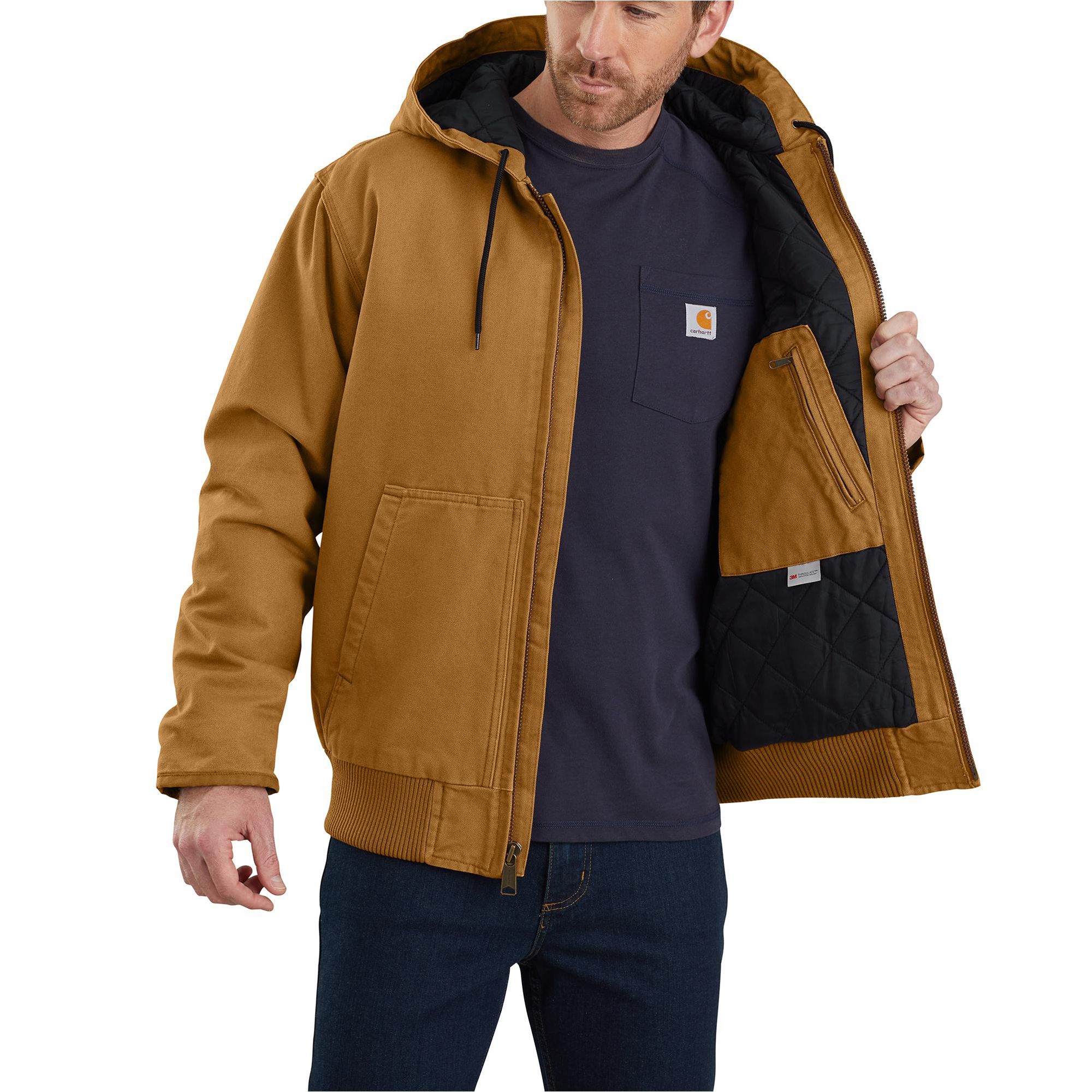 Carhartt Men's Loose Fit Washed Duck Insulated Jacket - Color Out