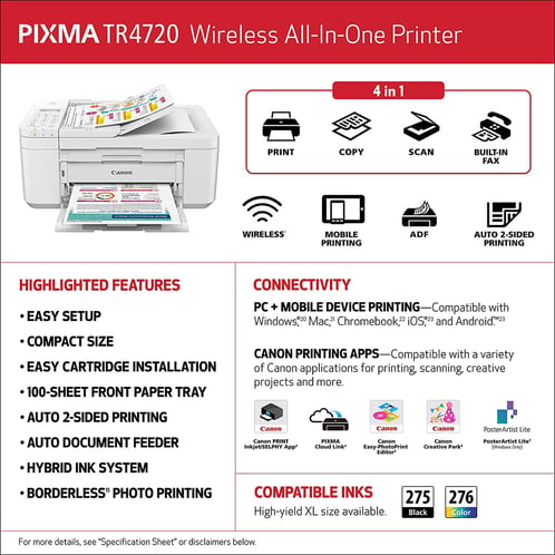 Code 128 Scanner Canon PIXMA Wireless All-In-One Printer — Stoneberry Discount Codes & Price