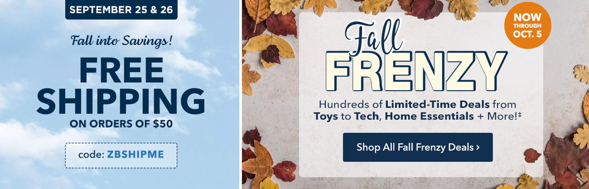 Shop Fall Frenzy Deals
