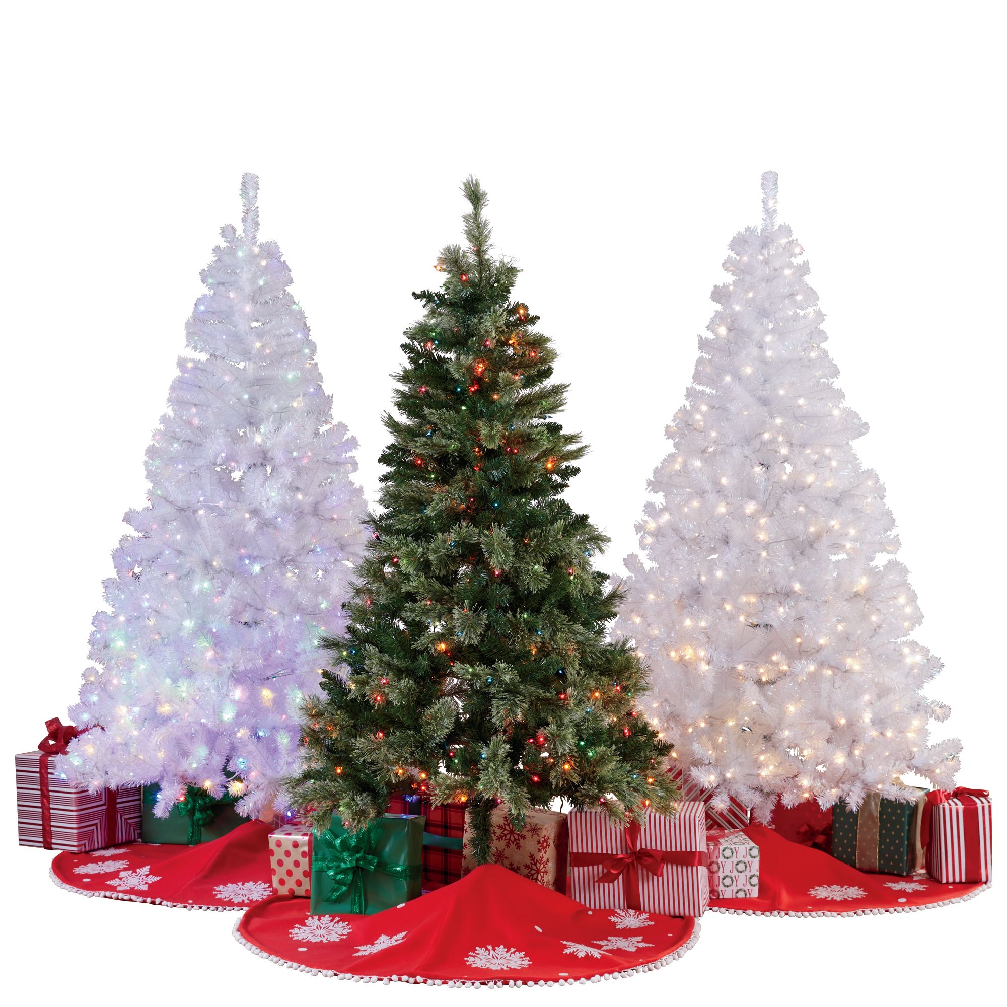 6.5ft White Christmas Tree | Stoneberry