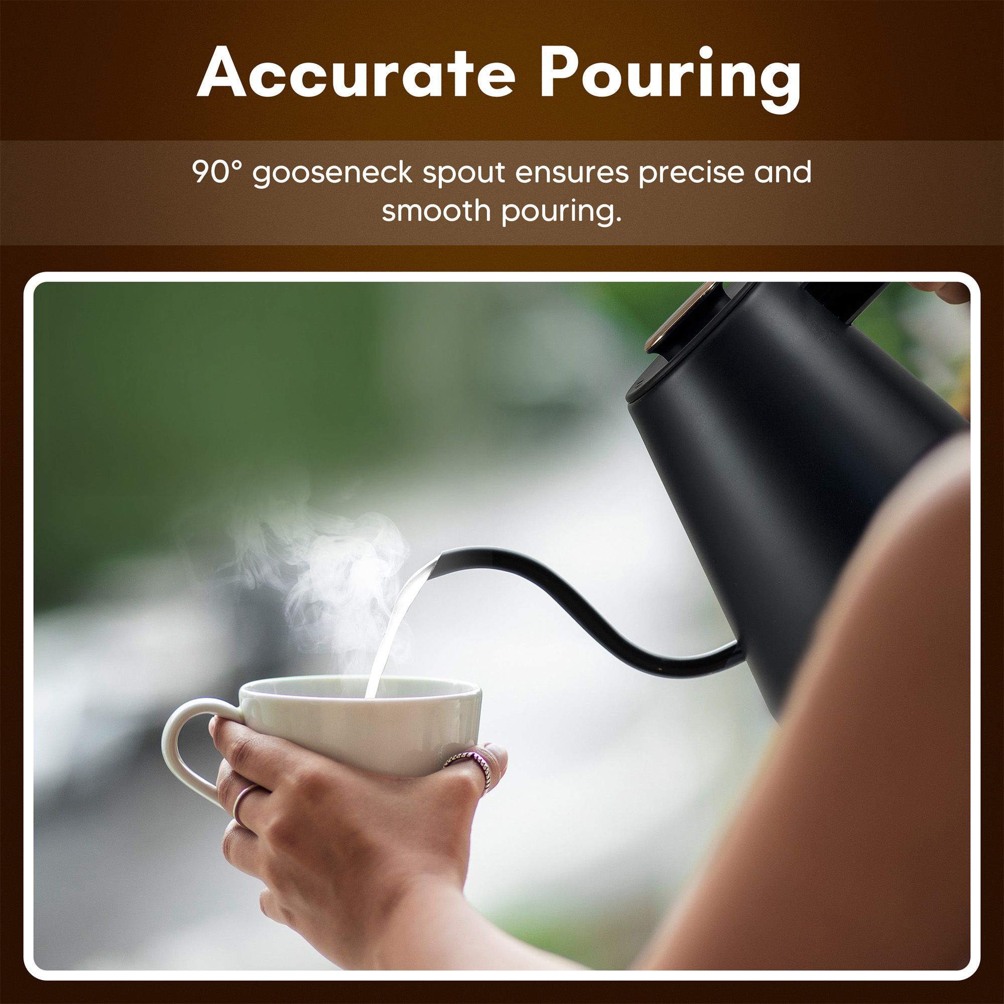 Elite Gourmet EKT3001 Electric Gooseneck Kettle - Thumbnail 5