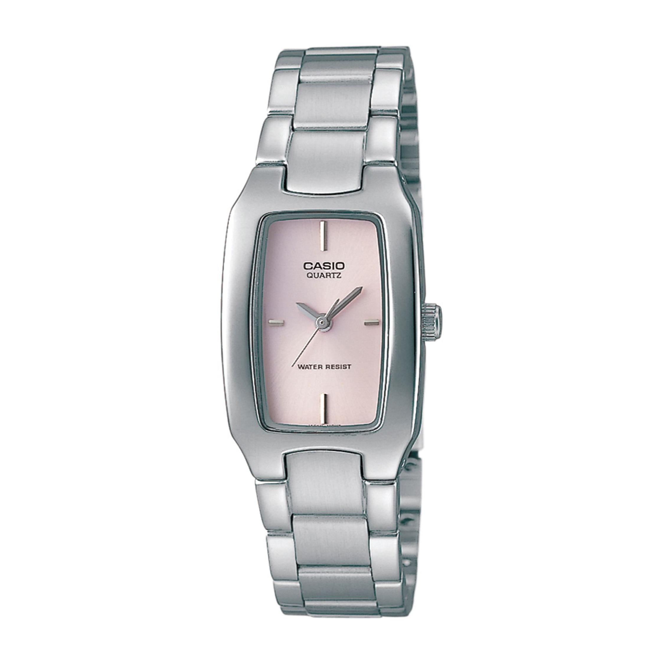 Casio ST SSTL Watch PNk Rectangle Dial (Women's) | Stoneberry