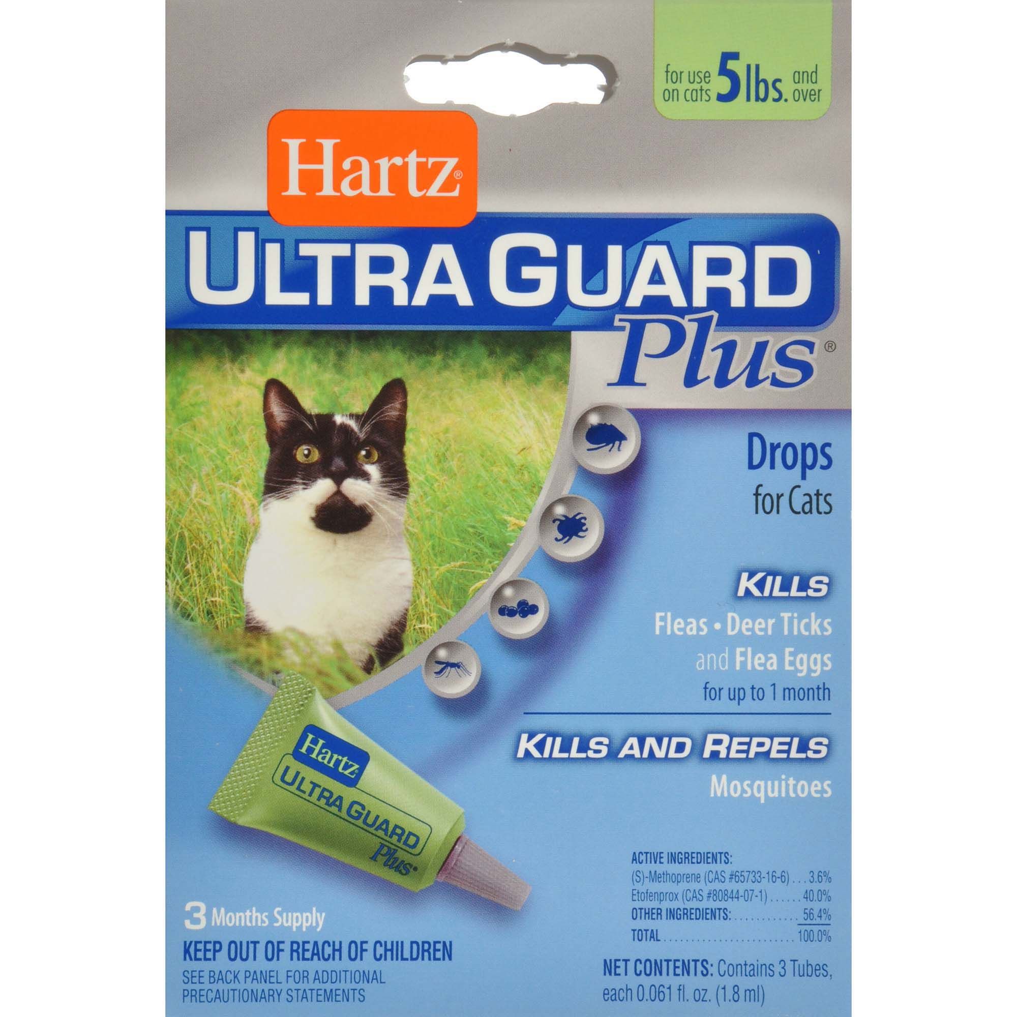 Hartz UltraGuard Plus Flea Tick for Cats Over lbs Doses