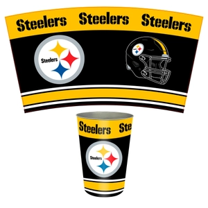 Fanmats NFL Metal Wastebasket