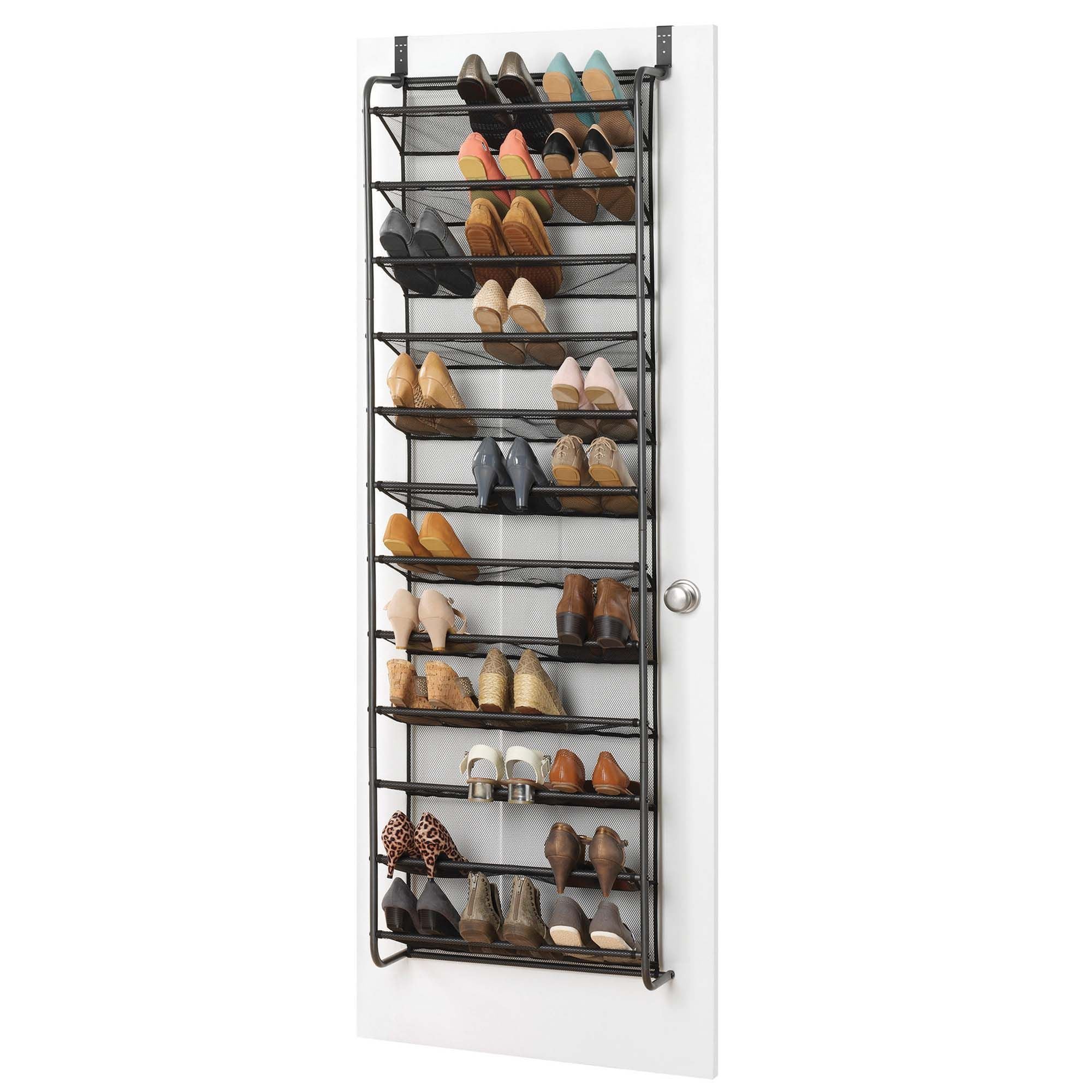 Whitmor 36-Pair Over-The-Door Shoe Rack