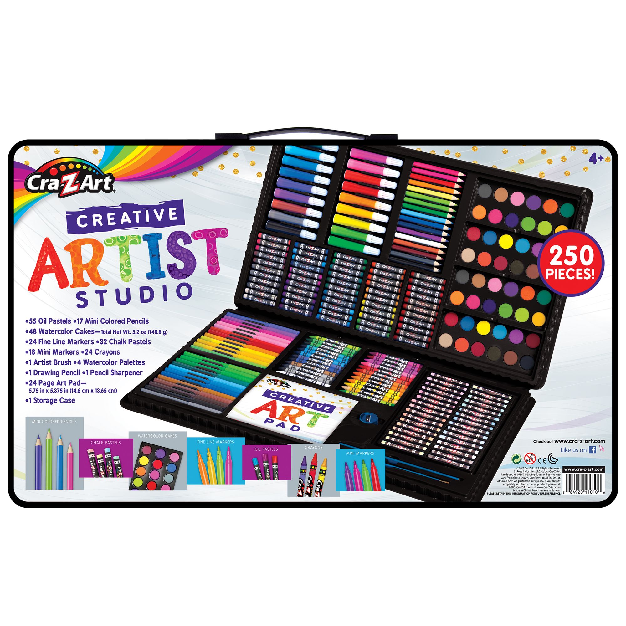 Cra-Z-Art 250-Piece Super Art Set - Color Out of Stock | Stoneberry