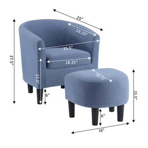 Take a Seat Churchill Chair with Ottoman