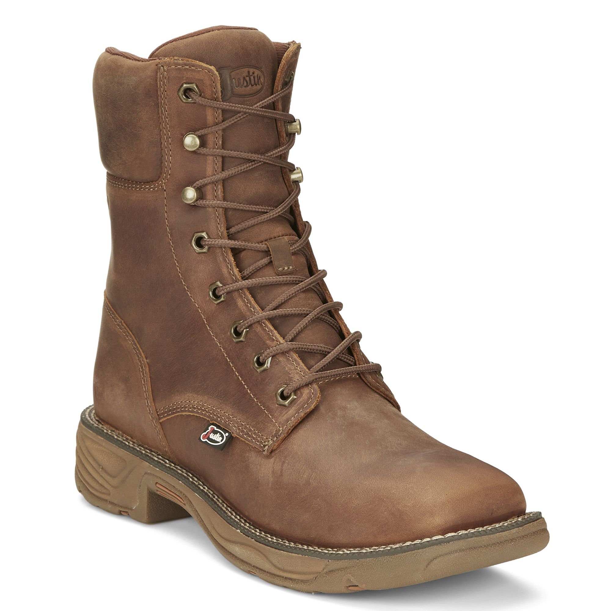 Justin Corbett Lace Up Moc Toe Waterproof Work Boots - Alloy Toe Mens Size 8 41MnFhiEqzL._AC_UY1000_.jpg main image 3