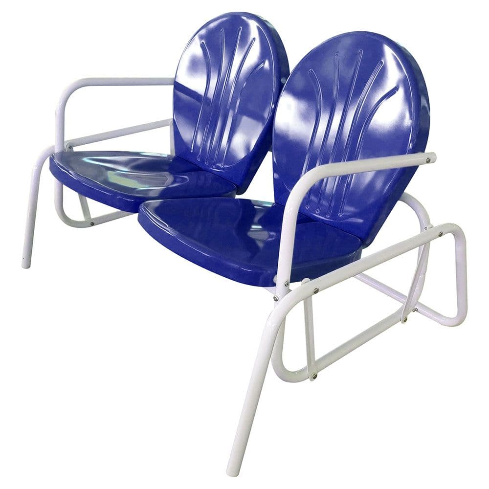 Retro Steel Double Glider Stoneberry