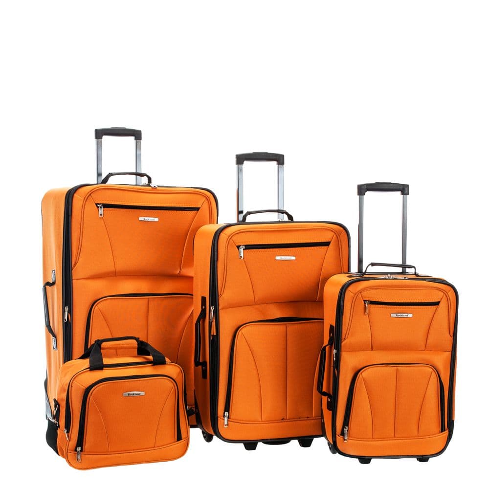 Rockland 4-Piece Luggage Set Stoneberry