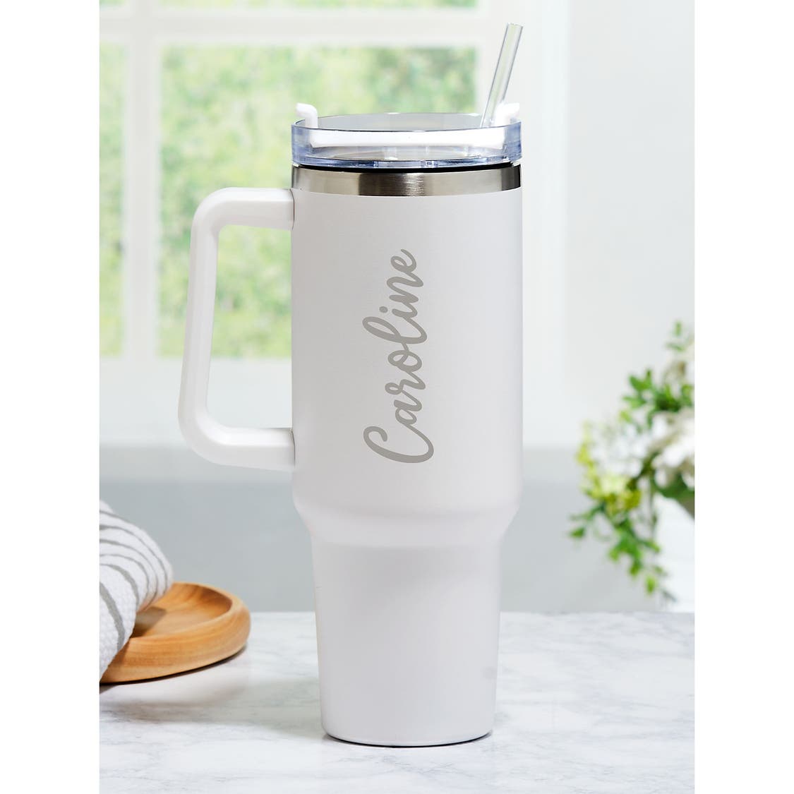 Custom Personalization Solutions Personalized 40-oz. Travel Mug Script Name